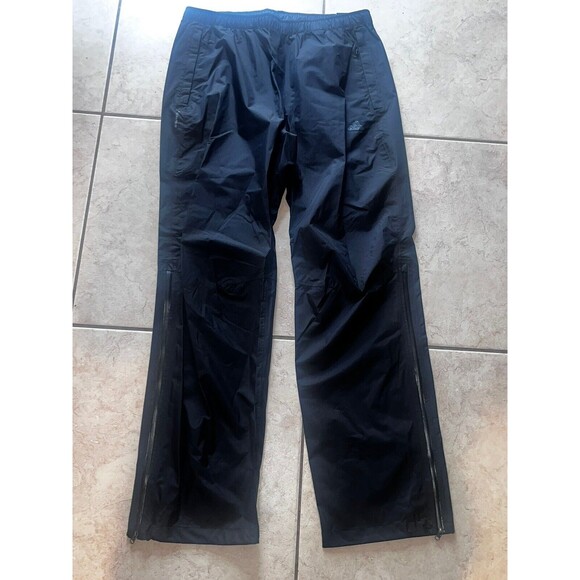 MENS NWT Windproof MOTORCYCLE Rain Gear ADIDAS Zip Up Leg LARGE SKI SNOW Pants - Picture 1 of 5